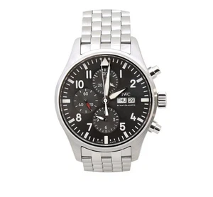 IWC Pilot Spitfire Chronograph Stahl Grau 43MM 377719 77076828 - Bild 1 von 8