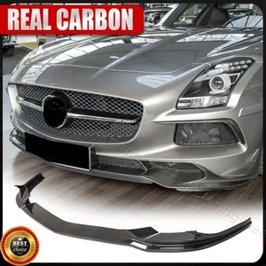 Se adapta a Benz SLS C197 para AMG R197 10-13 fibra de carbono real parachoques delantero alerón labial - Imagen 1 de 18