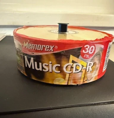 Memorex Music CD-R 30-Pack Spindle~40X 80 Minute 700MB~L@@K!!!! - Image 1 of 3