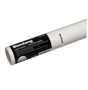 Sketching & Tracing Paper Roll, White, 12 Inches x 50 Yards - for Drawing, - Picture 1 of 7