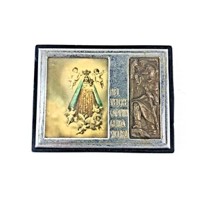 Calamita religiosa da cruscotto,  raffigurante la Madonna con angioletti. - Imagen 1 de 2