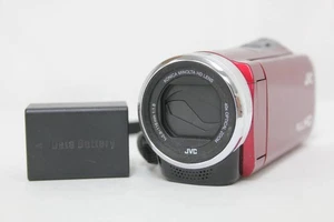 JVC GZ-HM155-R Camcorder 60x Optical Zoom Red Record & Playback Confirmed Used - Picture 1 of 8