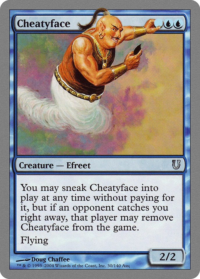 Cheatyface #30 (HP) Unhinged UNH Magic MTG - Image 1 of 1