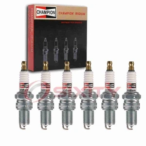 6 pc Champion Iridium Spark Plugs for 1972-1977 TVR 2500M 2.5L L6 Ignition yn - Picture 1 of 5