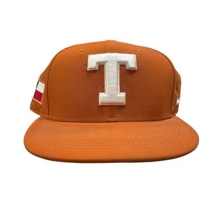 Nike Texas Longhorns Aerobill Fitted Hat Orange Size 7 1/4 Unisex team issue - Picture 1 of 7