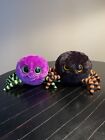 Crawly The Spiders ~ Set Of 2 *Purple And Black* 6? No Tags