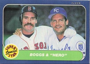 1986 Fleer Wade Boggs/George Brett Boston Red Sox/Kansas City Royals #634