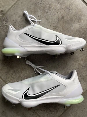 Nike Force Zoom Trout 8 Pro White Metal Baseball Cleats CZ5915-100 Men’s Size 12 - Image 1 of 4