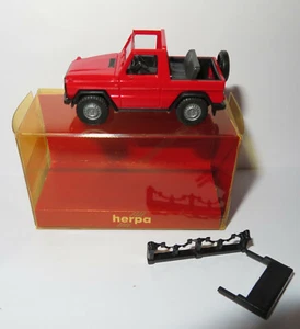 Micro Herpa Ho 1/87 Mercedes-benz MB 230 Ge Cabriolet Rojo #2075 IN Box - Imagen 1 de 8
