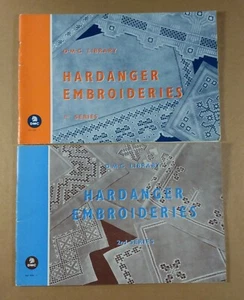 Hardanger Embroideries 1st & 2nd Series Books DMC Library - Imagen 1 de 2