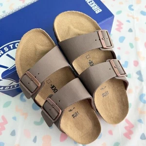 Birkenstock Arizona Mocha Birko-Flor Unisex Sandals Size 37-45 - Picture 1 of 11