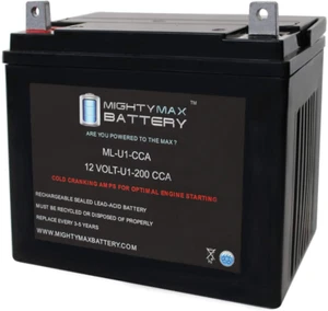 ML-U1 12V 200CCA Battery for Exmark Lazer Z S 60 Lawn Tractor Mower - Picture 1 of 6