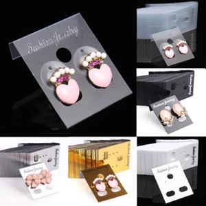 Ear Stud Holder Jewelry packaging card Display Hang Card 100X  Professional new - Picture 1 of 15