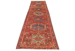 Farmhouse Decor Semi Antique Tribal 3X10 Wool Oriental Runner Rug Hallway Carpet