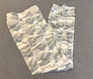 Kids XL 16 Eddie Bauer Compression Leggings Snow Camo White EXCELLENT COND - Picture 1 of 8