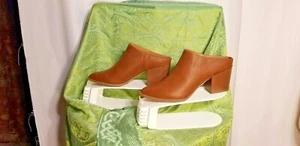 DOLCETTA Cinamon Colored 3" MULES Sz 10 - Picture 1 of 8