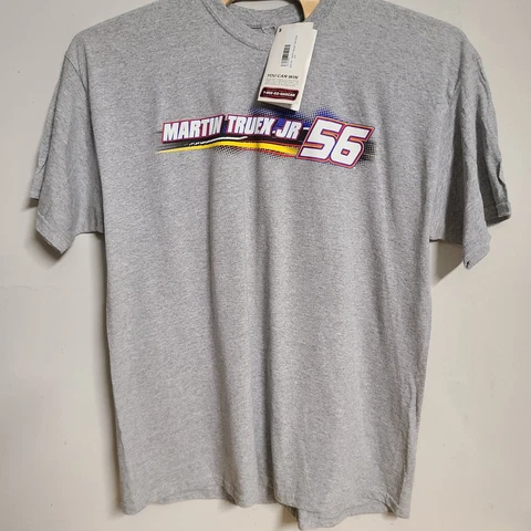 VTG NAPA Racing Martin Truex Jr. 56 NASCAR Double-Sided Gray T-Shirt Men's 2XL Cover