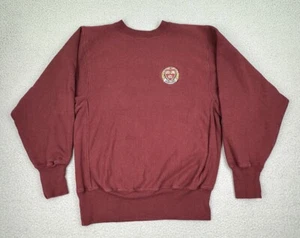Sudadera Harvard De Colección Para Hombres M Granate Campeón Tejido Inverso Años 90 Hecha en EE. UU. - Imagen 1 de 15