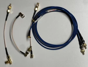 (3)-5” and (2)-37" RG316 SMA Male to SMA Male RF Pigtail Coax Jumper Cables - Picture 1 of 7