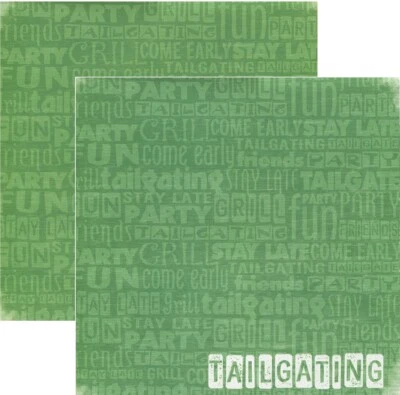 Papel para álbum de recortes DS TAILGATING, deportes - Reminisce RSS-064 Foto 1 de 2