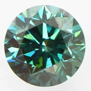 Green Diamond Fancy Color Round Shape Enhanced SI1 IGI Certificate 1.03 Carat - Picture 1 of 6