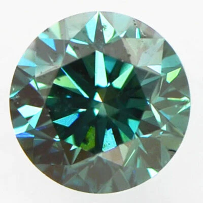 Green Diamond Fancy Color Round Shape Enhanced SI1 IGI Certificate 1.03 Carat - Image 1 of 4