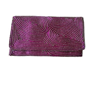 SALDARINI 1882 BEADED CLUTCH NWT LUXURY ELEGANT FORMAL WEDDING GUEST EVENING - Picture 1 of 12