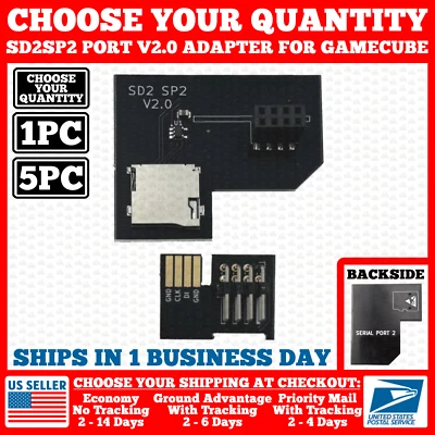 NEW SD2SP2 Pro V2.0 Adapter for Nintendo Gamecube Serial Port 2 Micro SD Card - Image 1 of 3
