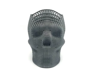 Skull Pen Pencil Holder Makeup Brush Storage Desk Tidy Wireframe- choose colour - Picture 1 of 7