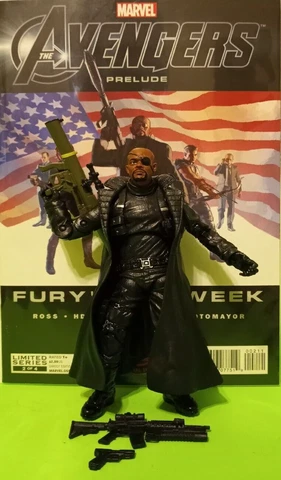 Marvel Legends NICK FURY -AGENTS of SHIELD TRU 3-PACK +COMIC FURY'S BIG WEEK # 2 Cover