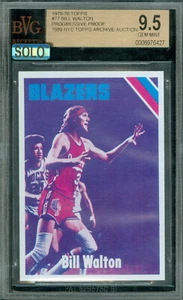 1975-76 TOPPS # 77 BILL WALTON HOFer PROOF BGS 9.5 MAC SOLO FINEST $3,500 CARD * - Picture 1 of 8