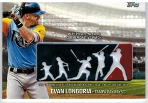 2018 Topps PLAYERS WEEKEND LOGO PATCH #PWP-EL Evan Longoria TAMPA BAY RAYS - Picture 1 of 1