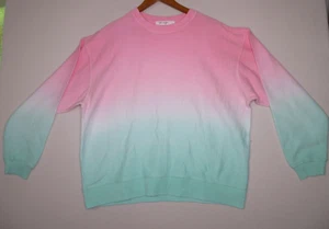 Moon Ryder Ombre Tie Dye Waffelstrick Relaxed Fit Langarm Sweatshirts Gr. S - Bild 1 von 7