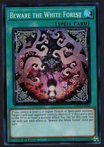 Yugioh Beware the White Forest INFO-EN059 Super Rare 1st - NM - Imagen 1 de 2