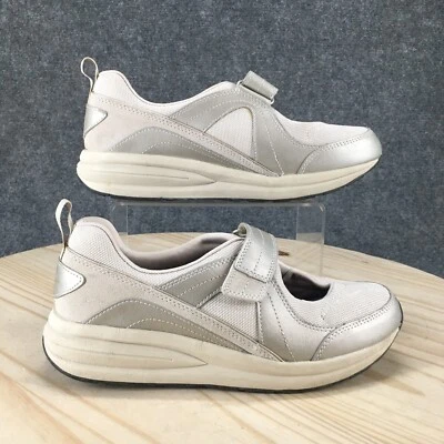 Easy Spirit Shoes Womens 8 M Get Nice Mary Jane Gray Leather Comfort Hook & Loop - Image 1 of 4