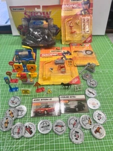 Matchbox LOT of Odds & Ends-Blisters Signs Accessories Coins Cards -Hard To Find - Picture 1 of 13