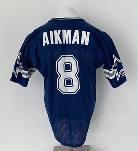 Vintage Champion Dallas Cowboys American Football Jersey #8 Aikman Size 48 Men’s - Picture 1 of 13