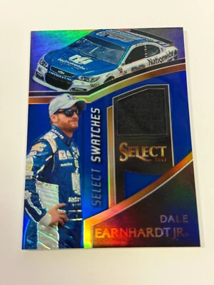 2017 Select Dale Earnhardt Jr. Swatches Blue Prizm #/199 - Image 1 of 2