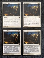 4x Survival Cache | NM Rise of the Eldrazi | MTG Magic The Gathering Cards