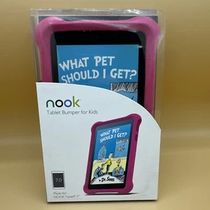 Nook MicroFoam Bumper Kids Case for 7" Nook 7 Tablet NEW in BOX - PINK - Picture 1 of 9