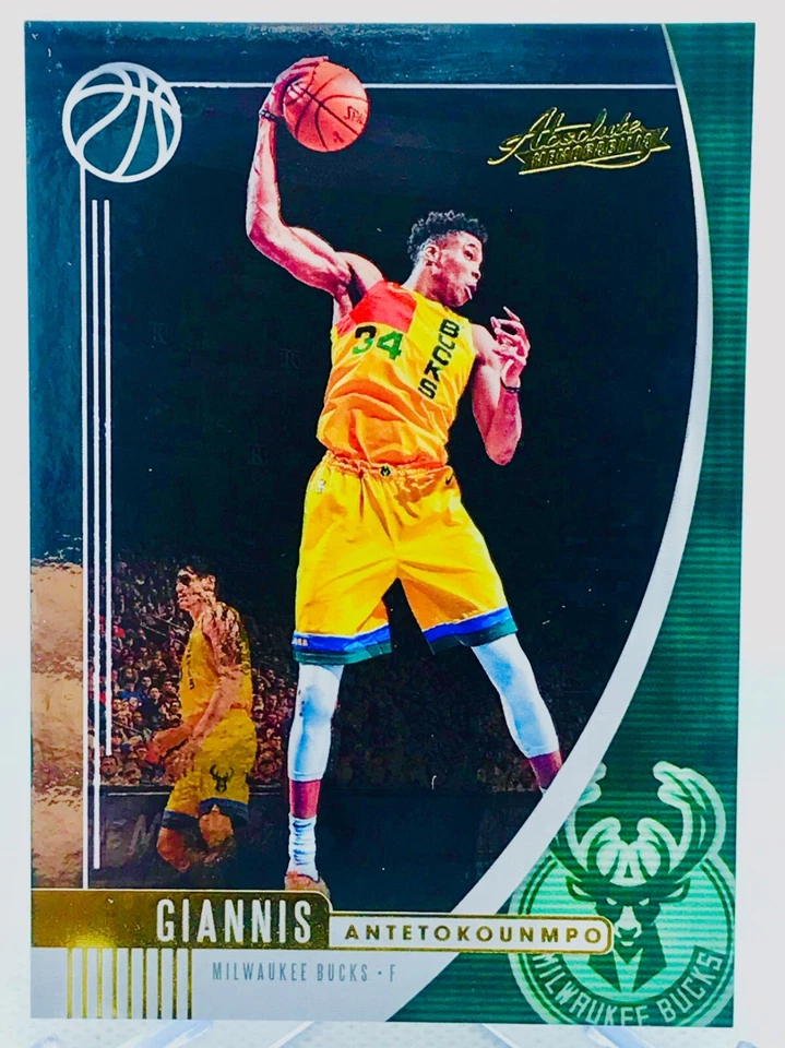 2019-20 Panini Absolute Memorabilia Giannis Antetokounmpo #75 - Image 1 of 2