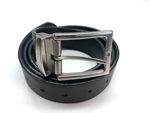 Dockers Reversible Dress Belt Black Brown Mens Sz L 38-40 Faux Leather 1 3/8" - Picture 1 of 12