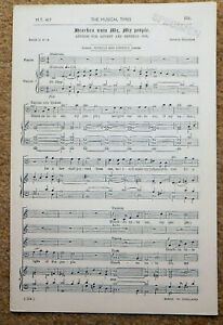 Hearken Unto Me, My People - Arthur Sullivan: SATB & Organ 8pgs Novello - Clean