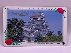 Fukuyama Castle Japanese Used Telephone Card Made in Japan Japan Japanese NTT - Picture 1 of 6