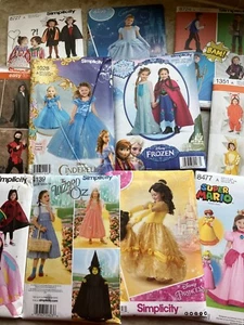Simplicity Child Girl Boy Costume Uncut New Sewing Patterns Disney Halloween - Picture 1 of 15