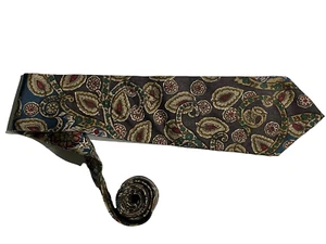 Italian Silk Necktie by LIBERTY OF LONDON Multi-Colored Paisley Tie - Picture 1 of 4