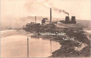 RPPC Miami Arizona International Smelter Panoramic Mining Scene early 1900s - Picture 1 of 2