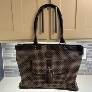NINE & COMPANY by NINE WEST Shoulder Bag Satchel Hangbag Tote. Brown Tones - Picture 1 of 15