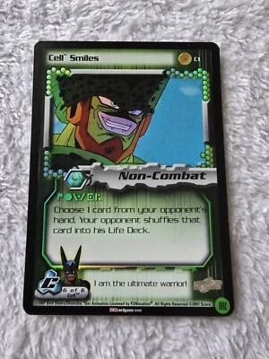 DBZ Dragon Ball Z FOIL Cell Smiles C1 CCG Limited Cell Saga Promo MP - Image 1 of 4