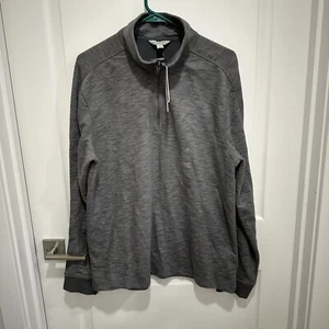 Calvin Klein Jeans Zip Stand Collar Athletic Pullover Large Mens 1/2 Zip NWT NEW - Picture 1 of 12